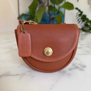Coach Vintage Mini Crossbody Belt Bag 9826 British Tan Leather USA 90's